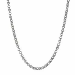 Cheapest ⌛ Unbranded Sterling Silver 20 Inch Double Rolo Chain Necklace ⭐