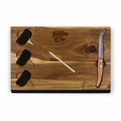 Best Sale 👍 Unbranded Picnic Time Kansas State Wildcats Delio Cheese Cutting Board Set 👏