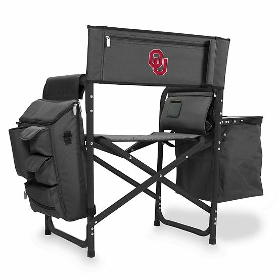 Discount โ๏ธ Unbranded Picnic Time Oklahoma Sooners Fusion ๐ Backpack Chair With Cooler Okl Black ๐งจ - Image 5