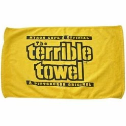 Deals 👍 Unbranded Myron Cope's Official - The Terrible Towel - A Pittsburgh Original - Gold 🥰