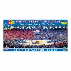 Promo 😍 Unbranded Kansas Jayhawks Panoramic 1000-Piece Puzzle 💯