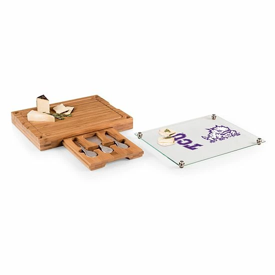 Brand new 🥰 Unbranded TCU Horned Frogs Concerto Glass-Top Cutting Board Set ❤️ - Image 2