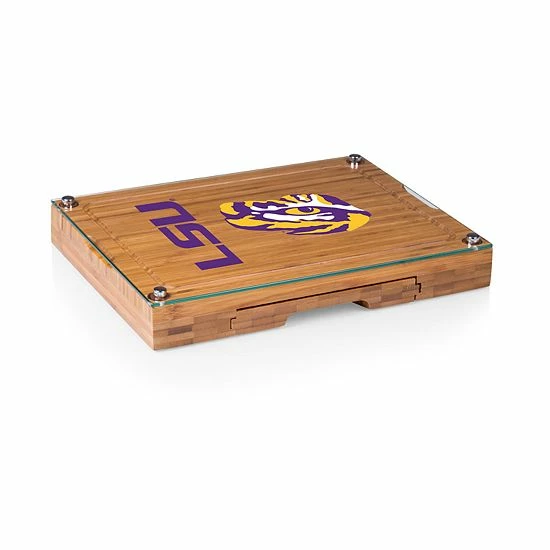 Budget โค๏ธ Unbranded LSU Tigers Concerto Glass-Top Cutting Board Set ๐