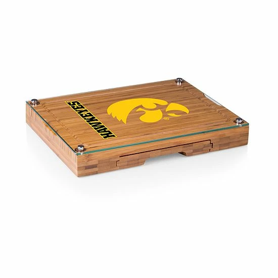 Budget ๐ Unbranded Iowa Hawkeyes Concerto Glass-Top Cutting Board Set ๐
