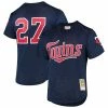 Best Sale 😉 Unbranded Men's Mitchell & Ness David Ortiz Navy Minnesota Twins 2002 Cooperstown Collection Mesh Batting Practice Jersey ✔️