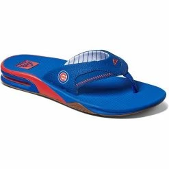 Deals ✔️ Unbranded Men's REEF Chicago Cubs Fanning Bottle Opener 🩴 Sandals 😍