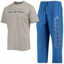 Best reviews of 👍 Unbranded Men's Concepts Sport Gray/Royal Los Angeles Dodgers Meter T-Shirt And Pants Sleep Set 🎉
