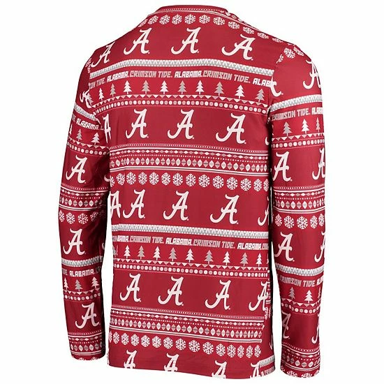 Best Sale โจ Unbranded Men's Concepts Sport Crimson Alabama Crimson Tide Ugly Sweater Knit Long Sleeve Top And Pant Set ๐ฅ - Image 4