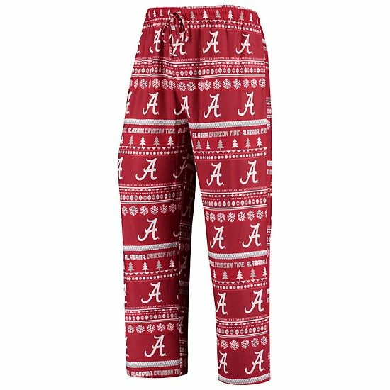 Best Sale โจ Unbranded Men's Concepts Sport Crimson Alabama Crimson Tide Ugly Sweater Knit Long Sleeve Top And Pant Set ๐ฅ - Image 5