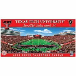 New 🎁 Unbranded Texas Tech Red Raiders 1000-Piece Panoramic Puzzle 😀
