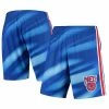 Coupon 🎁 Unbranded Men's Mitchell & Ness Blue New Jersey Nets Hardwood Classics Swingman Shorts 🔔