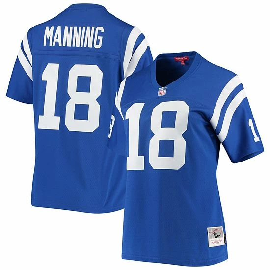 Wholesale ๐ Unbranded ๐ฉ Women's Mitchell & Ness Peyton Manning Royal Indianapolis Colts 1998 Legacy Replica Jersey ๐งจ
