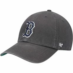 Outlet ❤️ Unbranded Men's '47 Graphite Boston Red Sox Franchise Fitted Hat ⌛
