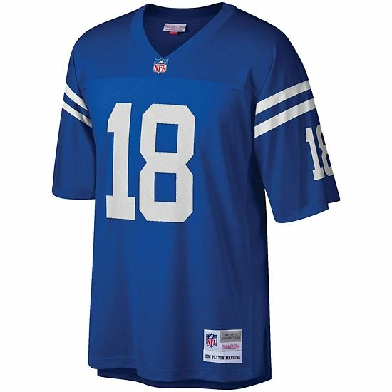 Budget 🤩 Unbranded Men's Mitchell & Ness Peyton Manning Royal Indianapolis Colts Big & Tall 1998 Retired Player Replica Jersey 🥰 - Image 3
