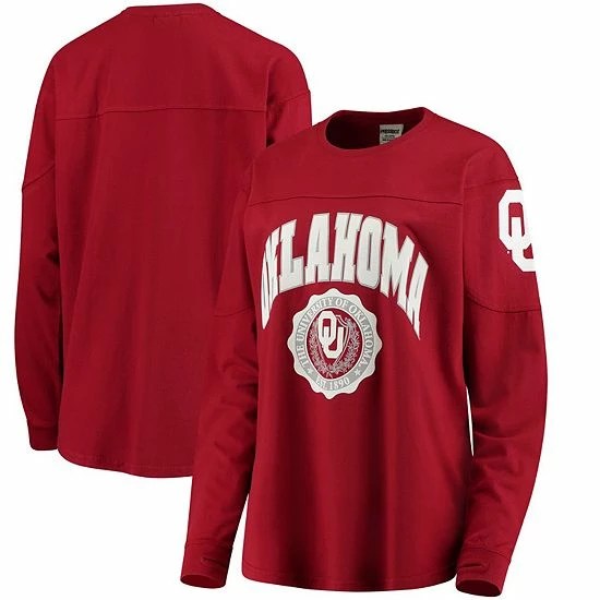 Best deal ๐ Unbranded ๐ฉ Women's Crimson Oklahoma Sooners Edith Long Sleeve T-Shirt ๐