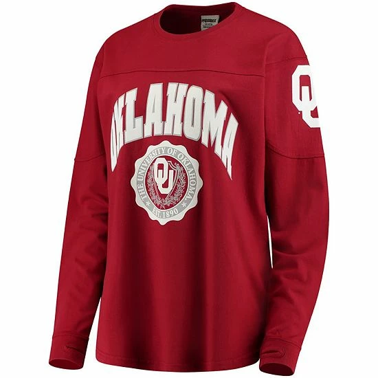 Best deal ๐ Unbranded ๐ฉ Women's Crimson Oklahoma Sooners Edith Long Sleeve T-Shirt ๐ - Image 3
