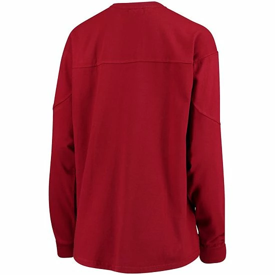 Best deal ๐ Unbranded ๐ฉ Women's Crimson Oklahoma Sooners Edith Long Sleeve T-Shirt ๐ - Image 4