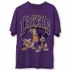 Cheap 👏 Unbranded Men's Junk Food Purple Los Angeles Lakers Disney Mickey Squad T-Shirt 🎉