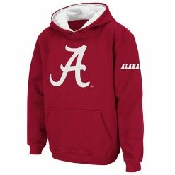 Cheap 🔔 Unbranded Youth Stadium Athletic Crimson Alabama Crimson Tide Big Logo Pullover Hoodie ⭐