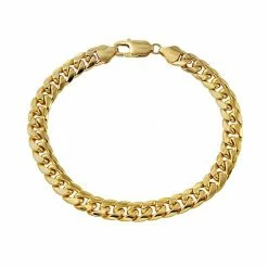 Best Sale ✔️ Unbranded Men's 10k Gold Miami Cuban Link Bracelet Yellow ✨