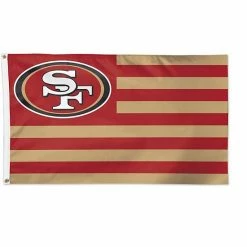 New 😍 Unbranded WinCraft San Francisco 49ers 3' X 5' Americana Stars & Stripes Deluxe Flag 🧨