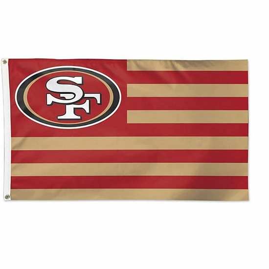 New ๐ Unbranded WinCraft San Francisco 49ers 3' X 5' Americana Stars & Stripes Deluxe Flag ๐งจ