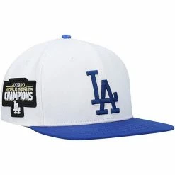 Promo 🔔 Unbranded Men's Pro Standard White/Royal Los Angeles Dodgers Logo Snapback Hat ⭐