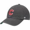 Cheap 👍 Unbranded Men's '47 Graphite Chicago Cubs Franchise Fitted Hat 🔔