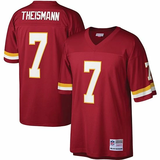 Budget ๐ฏ Unbranded Men's Mitchell & Ness Joe Theismann Burgundy Washington Football Team Legacy Replica Jersey โค๏ธ - Image 2