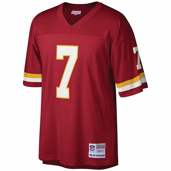Budget ๐ฏ Unbranded Men's Mitchell & Ness Joe Theismann Burgundy Washington Football Team Legacy Replica Jersey โค๏ธ - Image 3