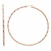 Cheapest 😍 Unbranded 14k Rose Gold Vermeil Twisted 80 Mm Hoop Earrings 🧨