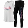 Flash Sale 🎉 Unbranded 👩 Women's Concepts Sport White/Black Chicago Cubs Sonata Tank Top & Leggings Set 🌟