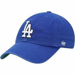 Cheap 🌟 Unbranded Men's '47 Royal Los Angeles Dodgers Team Franchise Fitted Hat 👏