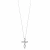 Promo 👏 Unbranded 1/4 Carat T.W Diamond Cross Pendant Necklace Sterling Silver 😍