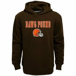 Best Pirce ❤️ Unbranded Kids 7-20 Cleveland Browns Team Slogan Fleece Hoodie 🌟
