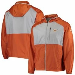 Cheap 🥰 Unbranded Men's Columbia Texas Orange/Gray Texas Longhorns Flash Forward Hoodie Full-Zip Windbreaker Jacket 🥰