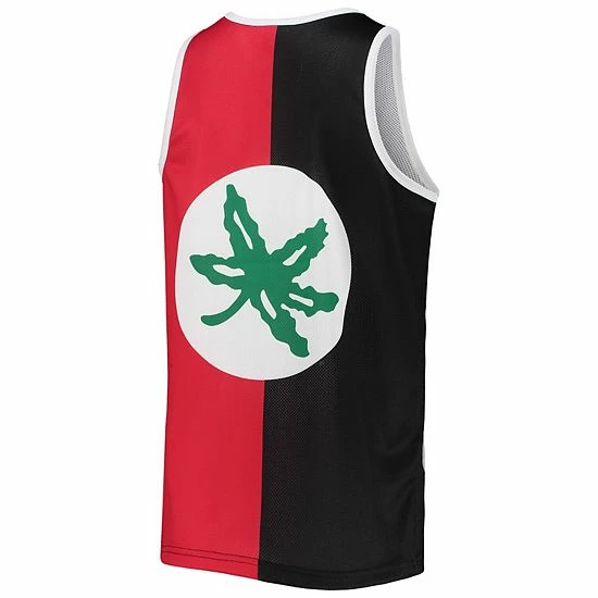 Cheap 😀 Unbranded Men's Mitchell & Ness Eddie George Black/Scarlet Ohio State Buckeyes Sublimated Player Tank Top ✨ - Image 4