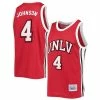 Cheapest ✔️ Unbranded Men's Original Retro Brand Larry Johnson Red UNLV Rebels Commemorative Classic 🏀 Basketball Jersey ❤️