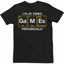 Outlet 👏 Unbranded Big & Tall Fifth Sun Periodic Gamer Attitude Text Tee ❤️