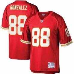 Hot Sale 🎁 Unbranded Men's Mitchell & Ness Tony Gonzalez Red Kansas City Chiefs Legacy Replica Jersey 🌟