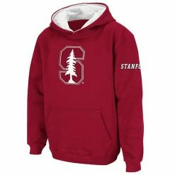 Best Sale 😉 Unbranded Youth Stadium Athletic Cardinal Stanford Cardinal Big Logo Pullover Hoodie 🧨
