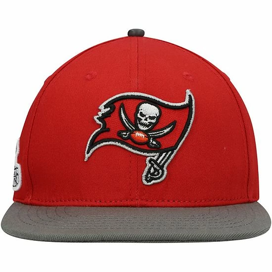 Hot Sale 🥰 Unbranded Men's Pro Standard Red/Pewter Tampa Bay Buccaneers 2Tone Snapback Hat 🔔 - Image 3