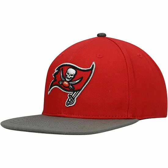 Hot Sale 🥰 Unbranded Men's Pro Standard Red/Pewter Tampa Bay Buccaneers 2Tone Snapback Hat 🔔 - Image 4