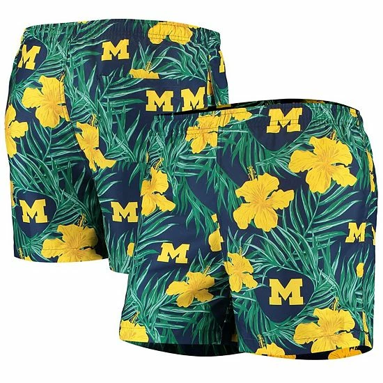 Wholesale 🧨 Unbranded Men's Navy Michigan Wolverines Swimming Trunks 🧨