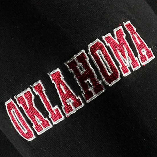 Cheap ✔️ Unbranded Youth Stadium Athletic Black Oklahoma Sooners Big Logo Pullover Hoodie 🤩 - Image 4