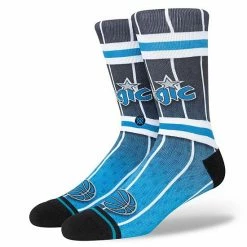Wholesale ✔️ Unbranded Men's Stance Orlando Magic Hardwood Classics Fader Collection Crew 🧦 Socks ⭐