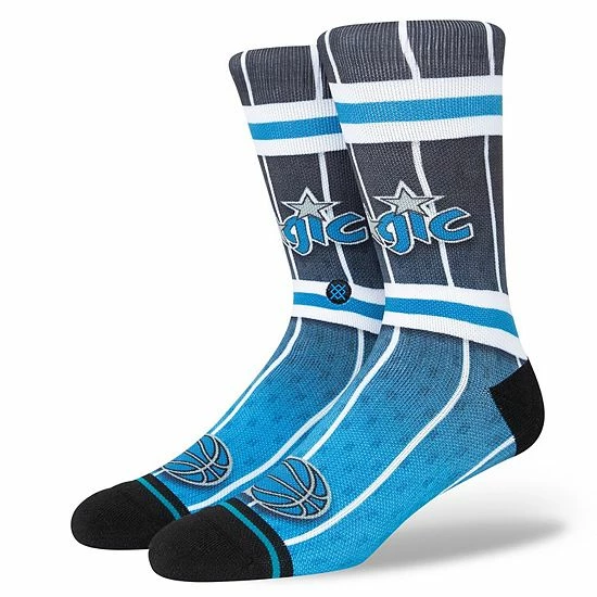 Wholesale ✔️ Unbranded Men's Stance Orlando Magic Hardwood Classics Fader Collection Crew 🧦 Socks ⭐