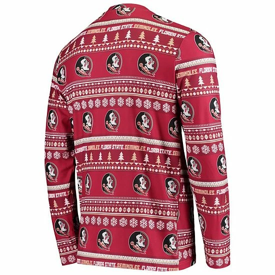 Discount โ Unbranded Men's Concepts Sport Garnet Florida State Seminoles Ugly Sweater Knit Long Sleeve Top And Pant Set ๐ - Image 3