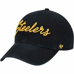 Best deal ❤️ Unbranded 👩 Women's '47 Black Pittsburgh Steelers Vocal Clean Up Adjustable Hat 👏