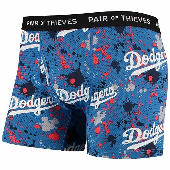 Coupon 🔥 Unbranded Men's Pair Of Thieves Royal/Black Los Angeles Dodgers Super Fit 2-Pack Boxer Briefs Set 🔥 - Image 3